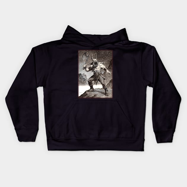 Viking Spirit 2 Kids Hoodie by Paul_Abrams